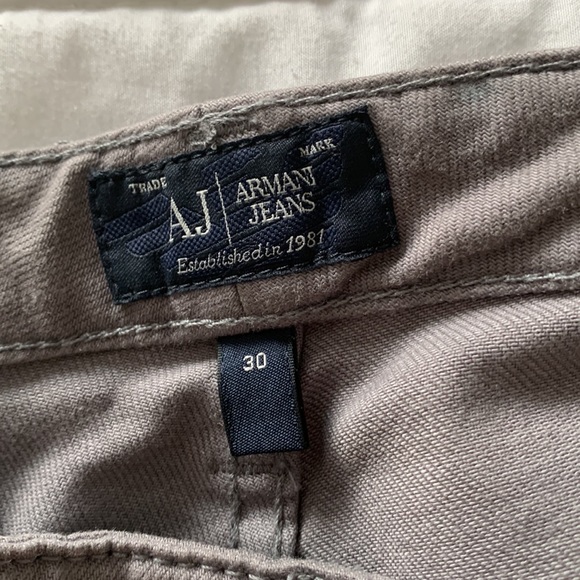 ARMANI JEANS Grey & Silver Studded Skinny Jeans - Picture 4 of 6